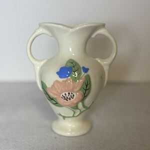 Vintage Hull Art USA Magnolia Double Handle Vase